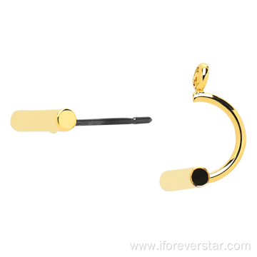 14K Gold 585 Minimalism Daily Wear Earrings